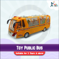 Battery Operated Child Toy Public Bus With Led Light & Music Car, Vehicle Toy For Kids. 