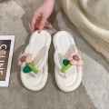 【Top Picks】 Fashion Floral Slippers for Women Size 36-41 Non-slip Beach Slides Soft Bottom EVA Comfortable Sandals. 