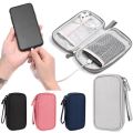 Ogetok Electronics Travel Cord Organizer Bag, Double Layers Travel Cable Storage Carry Case, Water Resistant Small Tech Accessories Pouch for Charger, Power Bank, Mouse, Earphone, SD Card (Black).