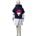 Kids Uchiha Cosplay Sasuke Costume Outfit Children Summer School Uniform Suit Anime Halloween Costume. 
