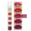 5-color matte non-stick bamboo lip gloss waterproof long-lasting lipstick. 