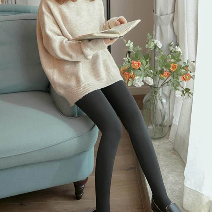 Fleece%20Lined%20Tights%20Stockings%20for%20Women%20Fake%20Translucent%20Fleece%20Winter%20Warm%20Tights%20High%20Waist%20,%20Black,%20200g%20With%20feet%20-%20Image%208