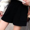 Crescent City Shorts Women's Summer Korean Style Student Casual Loose Suit Pants High Waist All-Matching Black Wide-Leg Pants Fashion.