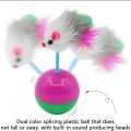 Pet Cat Toy Mimi Favorite Fur Mouse Tumbler Kitten Cat Toys Plastic Feather Play Balls for Catch Cats Supplies. 