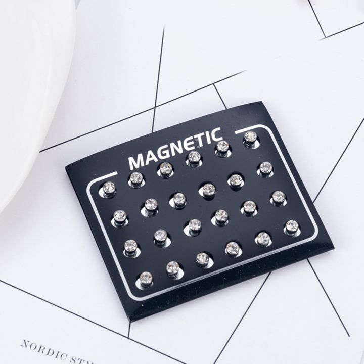 %E3%80%90Shop%20the%20Latest%20Trends%E3%80%91%2012Pairs/Set%20Unisex%20Rhinestone%20Inlaid%20Magnetic%20Stud%20Earrings%20Non%20Piercing%20Jewelry%20-%20Image%209