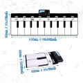 Piano Musical Mat Toys Keyboard with 8 Instruments Sounds Dance Touch Playmat Early Educational Toys Gifts for Girls Toddlers Vnce Lncei.