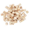 Liu Xing 100Pcs Wooden Cubes Pine Square Blank Blocks for DIY Craft Early Childhood Puzzle Toy 10mm.