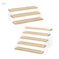 Multi-use Three Layer Clear Display Rack Makeup Dolls Ladder Riser Stand.