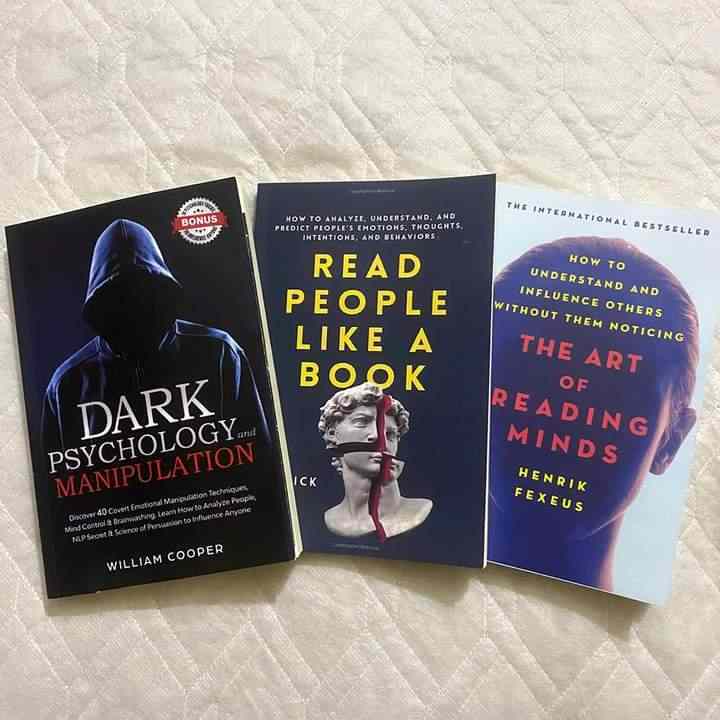 3 Books set(The Art of Reading Mind,Read People Like A Book,Dark psychology