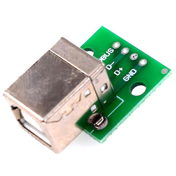 USB%20B%20Breakout%20Board%20USB%202.54mm%20Pitch%20Adapters%20Connector%20USB-B%20To%20DIP%204%20Pin%20USB%20B%20Test%20Board%20USB%20Mother%20Seat%20To%20DIP%20Type%20B%20Female%20Socket%20Breakout%20Board%20-%20Image%204