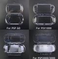 PSP1000,2000,3000-/PSPGO/-PSV-1000,2000-/ Plastic Clear Crystal Protective Shell Case Transparent, Skin Case Cover for Console. 