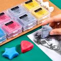 Solid Color Plasticity Rubber Eraser Soft Sketch Wipe Highlight Kneaded Erasers School Art Painting Supplies Student Stationery. 