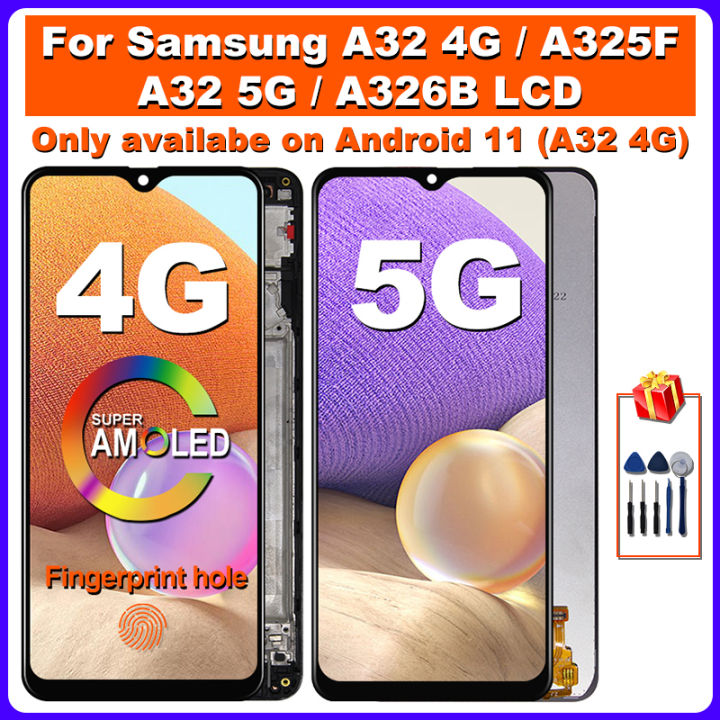【Must-Have Gadgets】 AMOLED For Galaxy A32 4G LCD -A325F -A325M Display Screen Replacement For A32 5G Display -A326B
