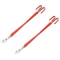 2X BBQ Charcoal Tong Barbecue Carbon Clamp Aluminum Plier Grilled Food Clip Portable Tongs Barbecue Accessories 50.8cm. 