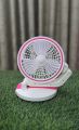 New USB Rechargeable Folding Fan with LED Lights: Stay Cool Anywhere - Compact and Illuminating-a Unique Choice For Your Needs. 