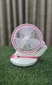 Rechargeable Folding Table Fan With Led Lights - Stay Cool And Well-Lit With A Rechargeable Folding Table Fan Equipped With Led Lights.