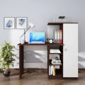 Multipurpose Home Office Work Station Computer Desk/Study Writing Desk with Storage Shelf & Locker Cabinet, Industrial Modern Laptop Table/Modern Reading Table 50/48. 