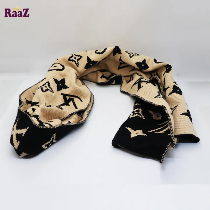 Black%20And%20Brown%20LV%20Woolen%20Soft%20Scarf,%20Muffler%20Stylish%20Fashion%20Scarf%20For%20Men%20And%20Women%20-%20Image%204