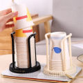Disposable Cup Storage Holder Rack Shelf Water Tea Cups Dispenser Mug Display Stand Organizer Supplies Home Organization. 
