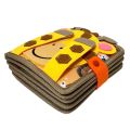 Montessori Busy Book Giraffe Baby Development Toys Sensory Felt Cloth Book Toddler Activity Board Learning Basic Life Skill Toys.