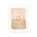 Earth Tone Abstract Geometry Canvas Painting Beige Gray Neutral Color Poster Wall Pictures Boho Wall Art Print Living Room Decor.