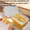 Pickle Container Rectangle Food Fermentation Storage Box for Home Kitchen Jar Airtight Pickle Press Keeper with Handle A. 