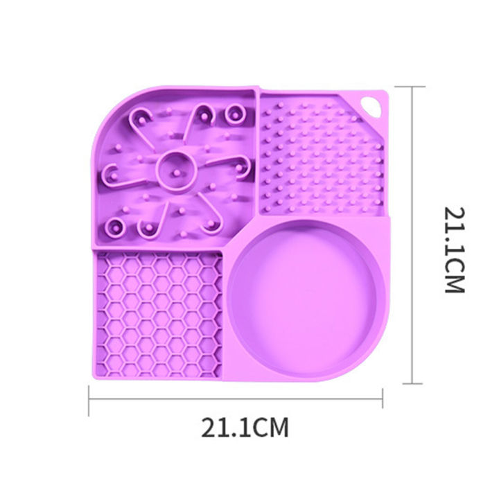Qiunery%20Slow%20Feeder%20Dog%20Bowls,%20Dog%20And%20Cat%20Lick%20Mat%20With%204%20Groove%20Areas,%20Bottom%20Suction%20Cup%20Slow%20Feeder%20Bowl,%20Dog%20Lick%20Pads,%20Puppy%20Essentials%20For%20Bathing,%20Grooming%20-%20Image%208