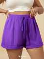 Everyday Cotton Crepe Shorts for Women. 