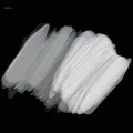 200pcs Plastic Collar Stays Shirts Inserts For Mens Business Dress 5cm Clear. 