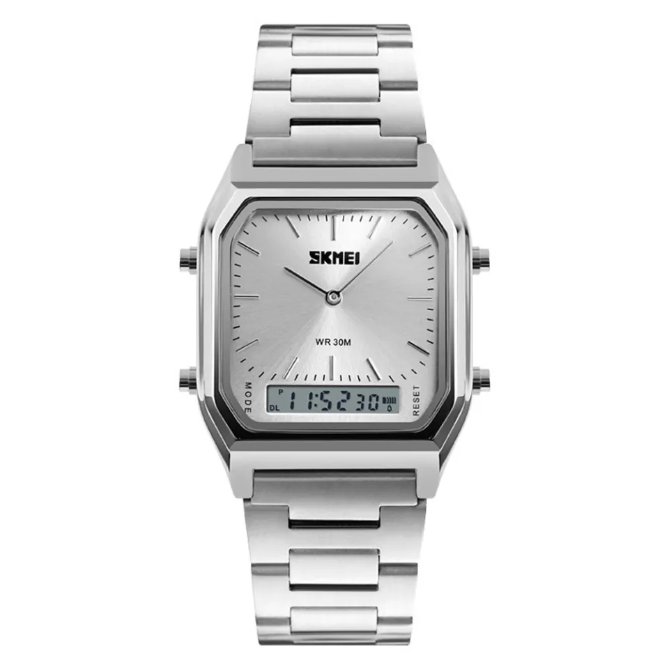 【Good-Love Store】(New) vintage square analog stainless steel wrist watch  handwear