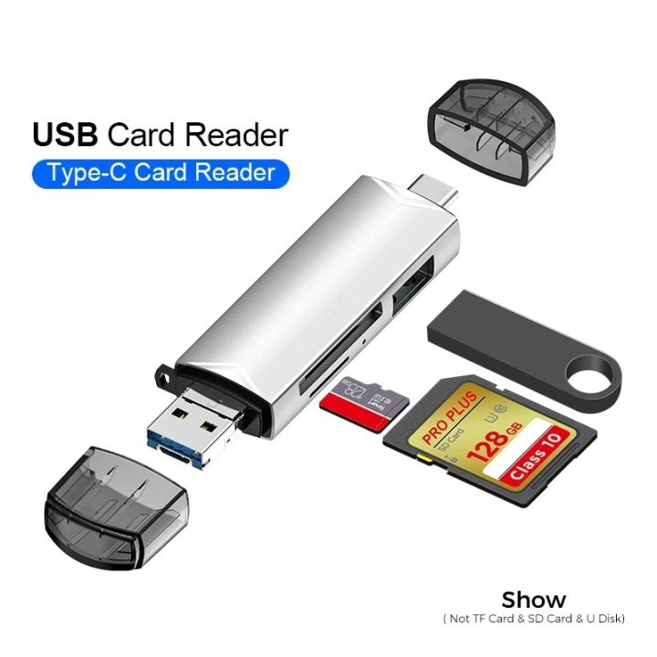 CASIFY CR03 USB 3.0 Type C SD TF Card Reader USB3.0 Type C Multifunctional Multi port Card Reader Flash Drive Adapter For PC mobile card reader card reader type c card reader all in one