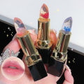 Magic Temperature Color Changing Lipstick Gold Foil Flower Lipstick Waterproof Red Jelly Lip Plumper Makeup Girl Cute Cosmetics. 