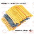 100Pcs Tolerance 1% 220K Ohm Resistor 220K Ohm Carbon Film Resistor 220K Ohm 1/4W Resistance 0.25 Watt Fixed Resistors Passive Components Parts. 