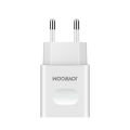 JOYROOM L-L221 5V 2A Portable Dual USB Ports Smart Charge Travel Charger with 1m Micro USB Charging Cable White Color. 