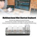Gaming Keyboard, Mini Keypad Portable 3 Key White for Laboratory.