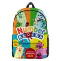 Kids Game Numberblocks 3D Printing Backpacks Children Cartoon School Bags Students Bookbag Unisex Knapsacks Notebook Mochila.