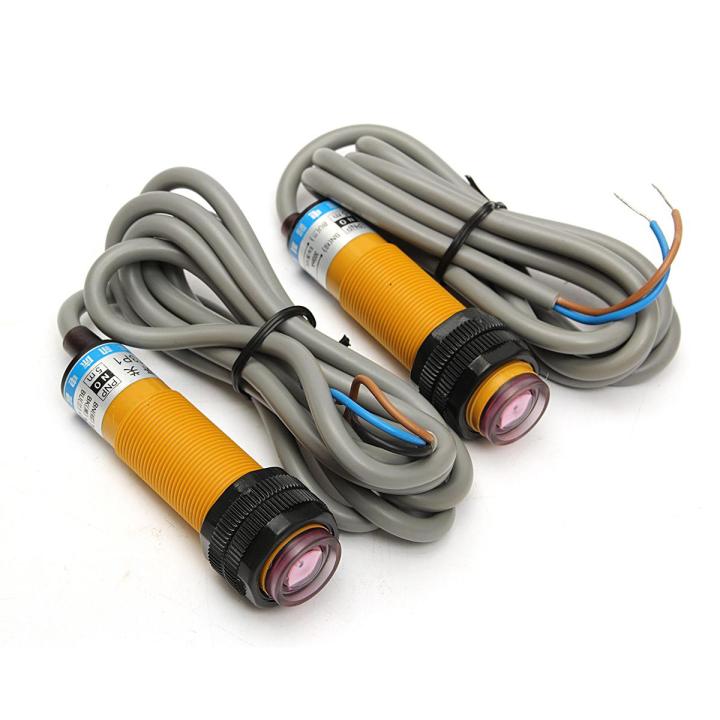 2pcs%20DC%2012V-24V%20Through%20Beam%20PNP%20NO%205m%20Photoelectric%20Sensor%20Switch%20Photoswitch%20-%20Image%204