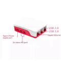 For 5 Case Active Cooling PWM Fan Official Case PI5 Plastic Shell for Enhanced Protection Black Shell.