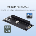 Expansion Card External Graphics Card Mainboard SFF-8611 8612 NVMe M.2 SSD to PCIe 4.0 X16 Adapter Expansion Card PCIe X4 Riser Card External Graphics. 