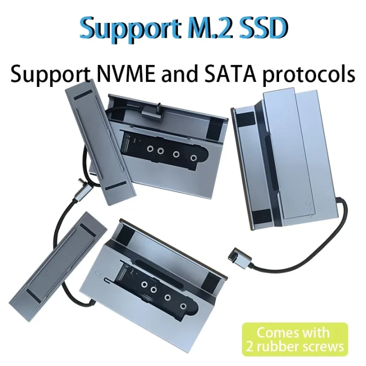 OLJ%207%20in%201%20type%20c%20hub%20nvme%20dock%20hd%20HDMI%204k%2060hz%20ssd%20Docking%20station%20100w%20pd%20charging%20RJ45%201000M%20for%20steam%20deck%20dock%20jsaux%20ayaneo%20-%20Image%204