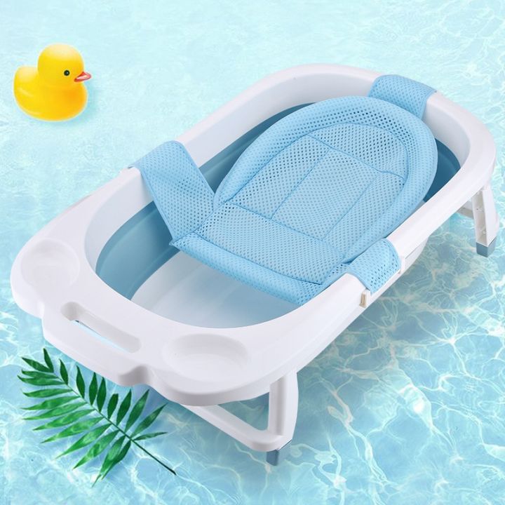 Bath Hammock For Newborn Babies With Support For Baby Bathtub Kids Bath Mat Seat