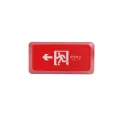 Backspace Safe Evacuation Exit Backspace Key Personalized Translucent Keycaps Red Big Key Mechanical Keyboard. 
