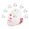 7 Colors LED Facial Mask Cover Photon Therapy Skin Rejuvenation Anti Acne Wrinkle Removal Skin Care Whitening Beauty Instrument Skin Rejuvenation Machine.
