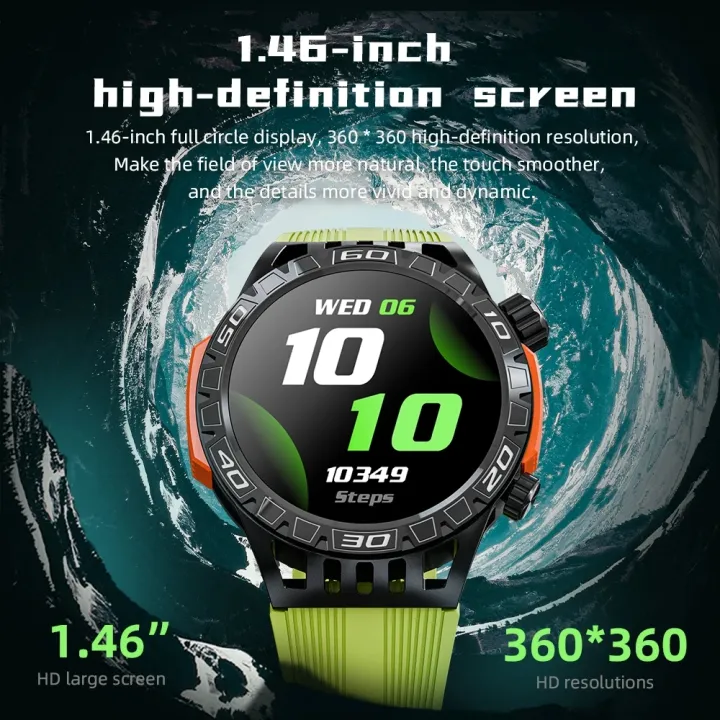 LOKMAT%20ZEUS%206%20PRO%20smartwatch%20Bluetooth%20call%20flashlight%20waterproof%20smartwatch%201.46%20"screen%20compass%20sports%20and%20fitness%20tracker%20-%20Image%205