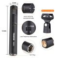 TAKSTAR CM-63 Professional Diaphragm Condenser Microphone Moisture Resistant XLR Cardioid Mic - black.