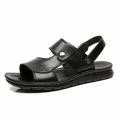 2024 Summer Sandals Genuine Leather Men's Open Toe Beach Shoes King Size Soft Leather Sandals Size 45 46 Size 47 Size 48. 