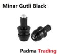Universal Motorcycle 7/8" Handle bar grips end slider cap.  Minar Gutli - Black. 