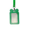 Cute Cartoon ID Card Holder Cat PU Badge Holder Multifunctional Work Card Case Work Card Case Outdoor.