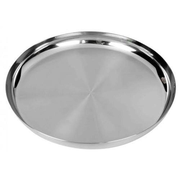 Stainless Steel Plate 1P- 24cm - Silver