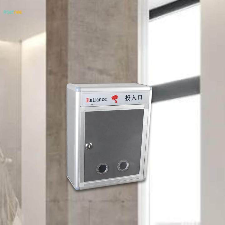 Suggestion Mail Box with Lock Organizer Ballot Box for Customer Center
